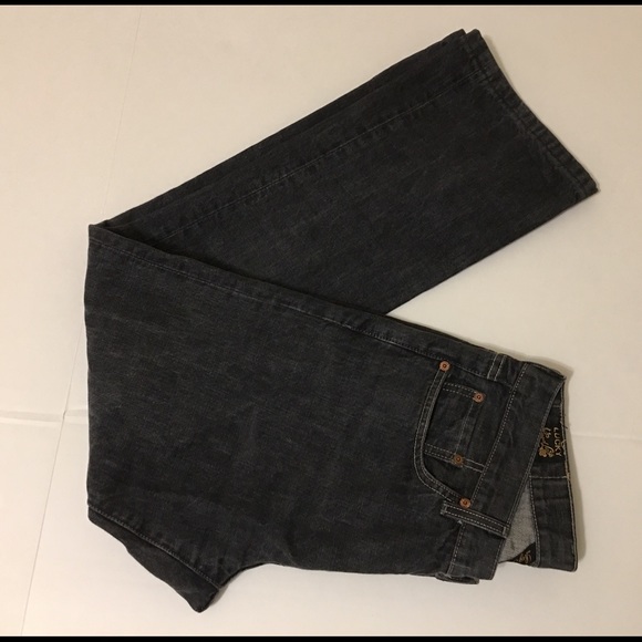 Lucky Brand Slim Bootleg Grey Jeans Size 33 - Picture 6 of 8